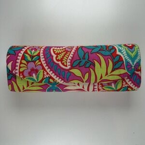 Pink and green floral Vera Bradley Eye Glasses Case with magnetic closure
